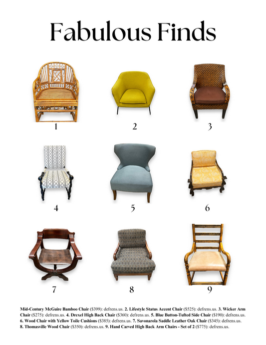Fabulous Finds - All things chairs