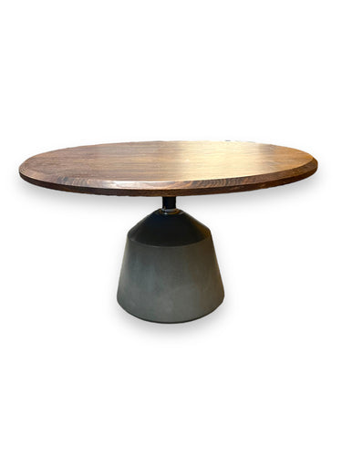 Wood Coffee Table with Cement Base - DeFrenS