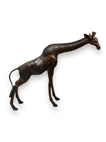 Large Bronze Giraffe Statue 1 - DeFrenS