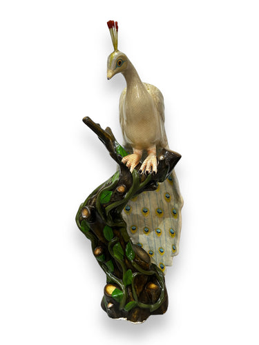 Vintage Large Sergio Bustamante Peacock Bird Sculpture - DeFrenS