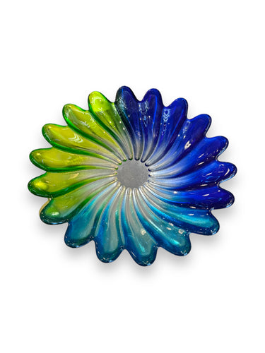 Plate, Colorful Flower Glass - DeFrenS