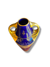 Load image into Gallery viewer, Blu/Gld Asian Vase