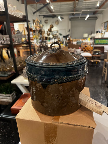 Brwn/Blu Fondue Pot - DeFrenS