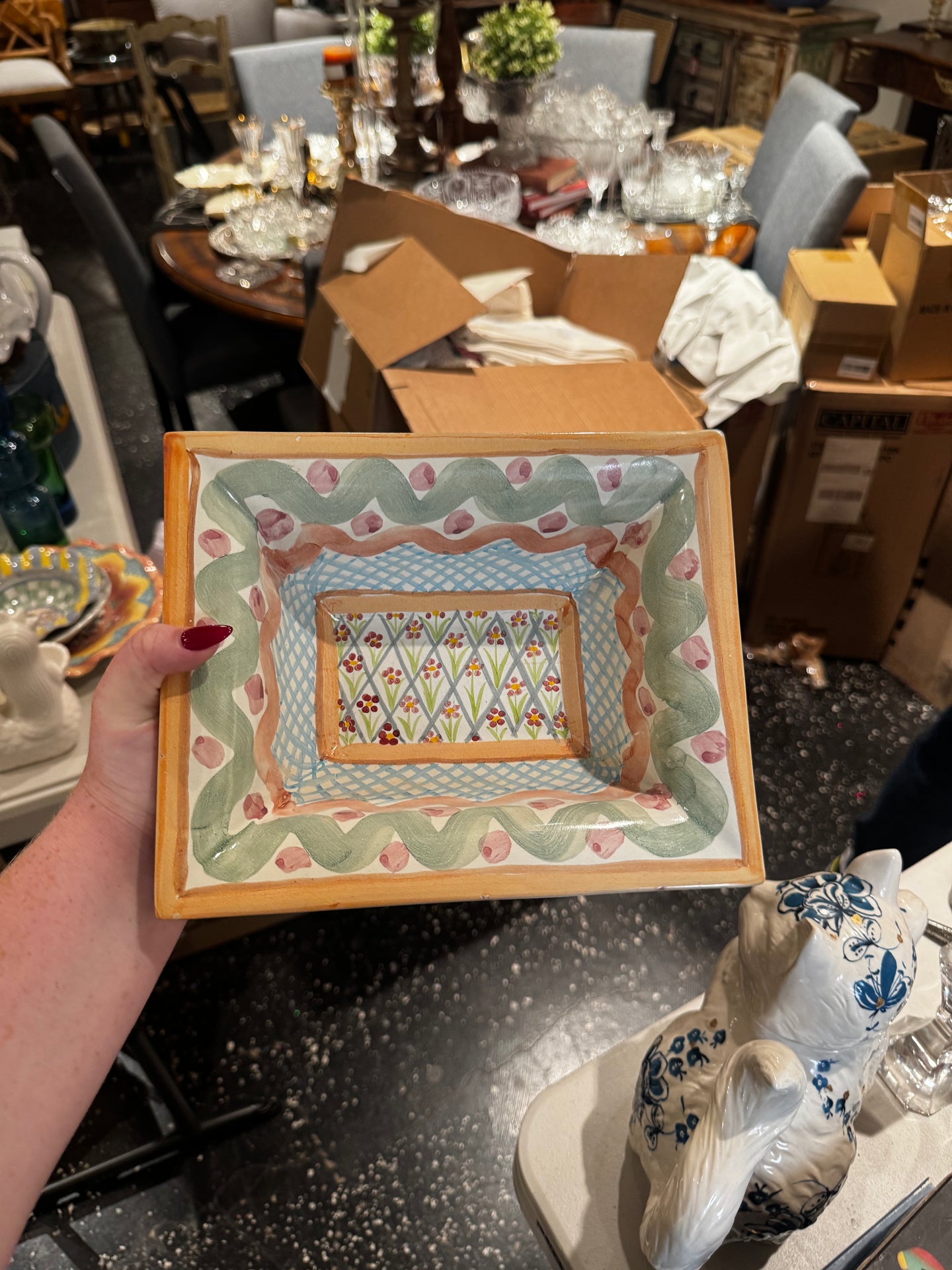 Mackenzie Childs Rectangle Dish