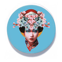 Load image into Gallery viewer, Miss Fuji set of 4 ceramic coasters - DeFrenS
