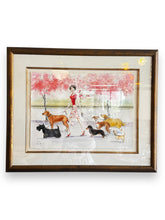 Cargar imagen en el visor de la galería, Rita Joyce Cherry Blossom Dog Walk Art - DeFrenS
