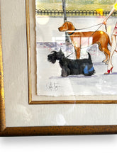 Cargar imagen en el visor de la galería, Rita Joyce Cherry Blossom Dog Walk Art - DeFrenS
