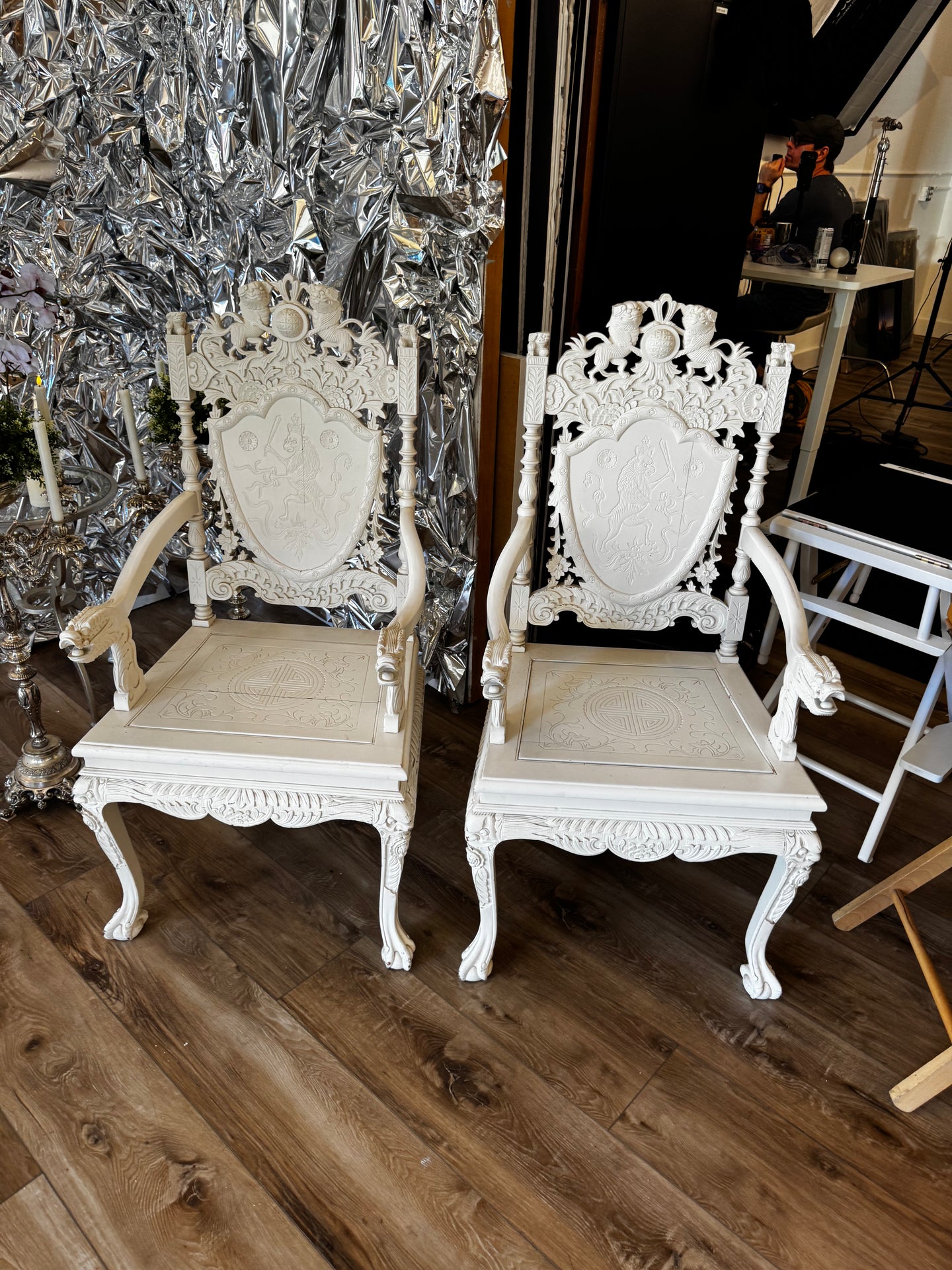 White Regal Side Chair - DeFrenS