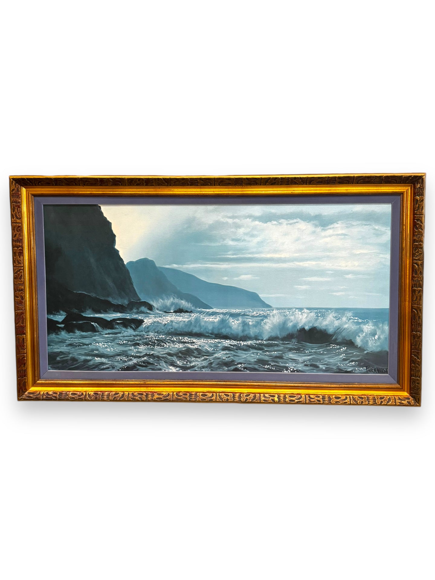 Original Framed Seascape Painting by Violet Parkhurst - DeFrenS