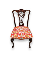 Load image into Gallery viewer, Occasional Chippendale Chair w/ WM Morris Upholstery - DeFrenS
