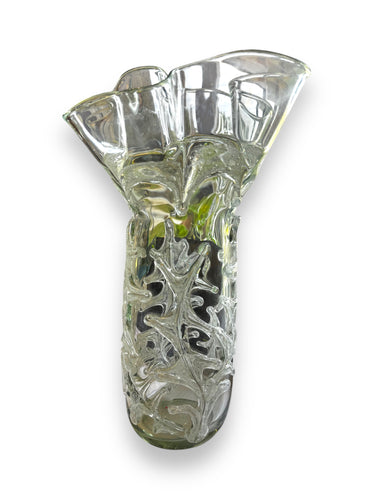 Lg Glass Flared Vase - DeFrenS