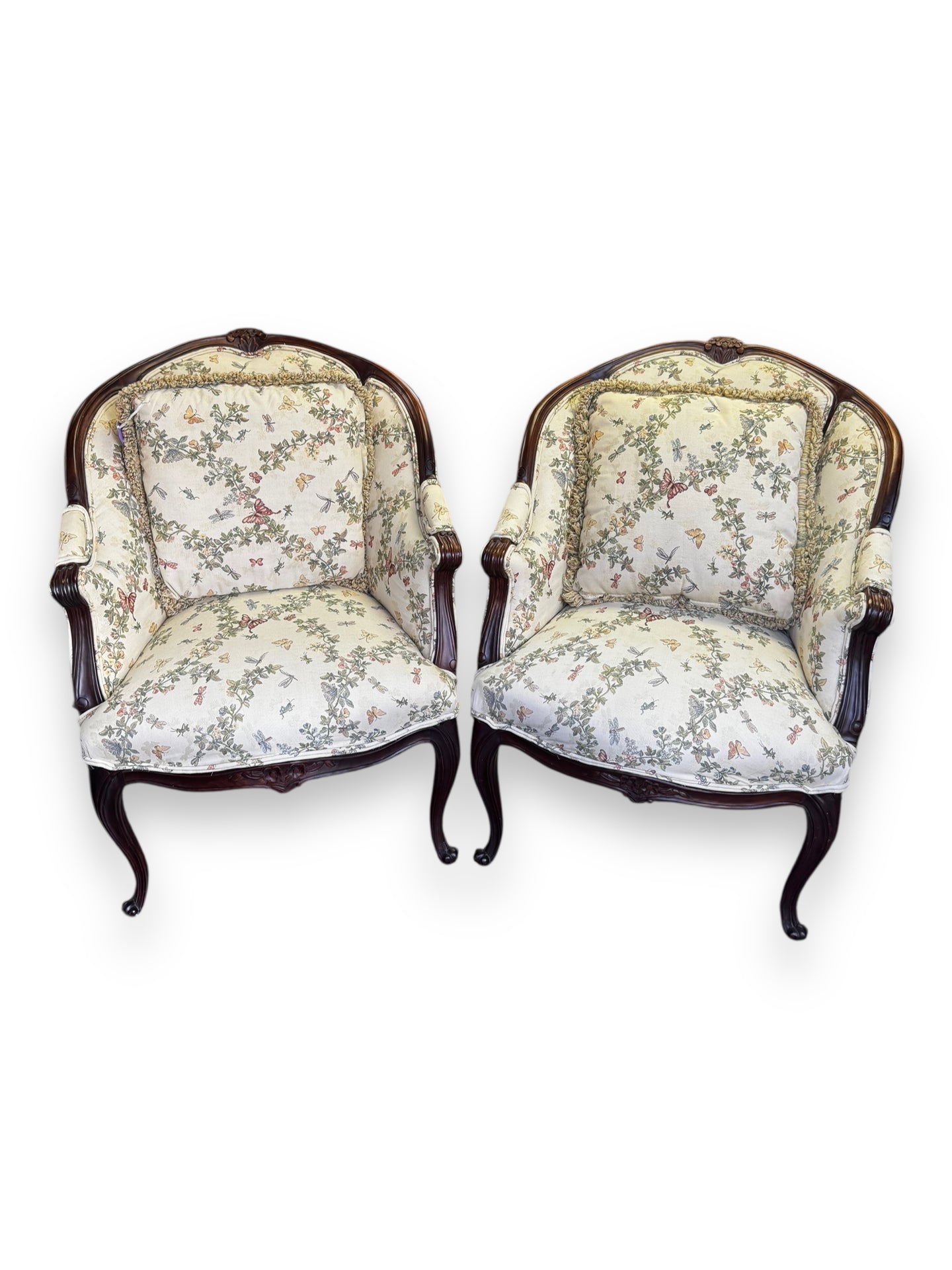 St of 2 - Butterfly Chairs w/ Pillows - DeFrenS