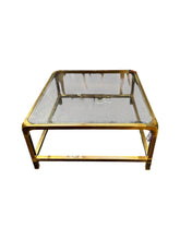 Cargar imagen en el visor de la galería, Brass/Glass Coffee Table - DeFrenS
