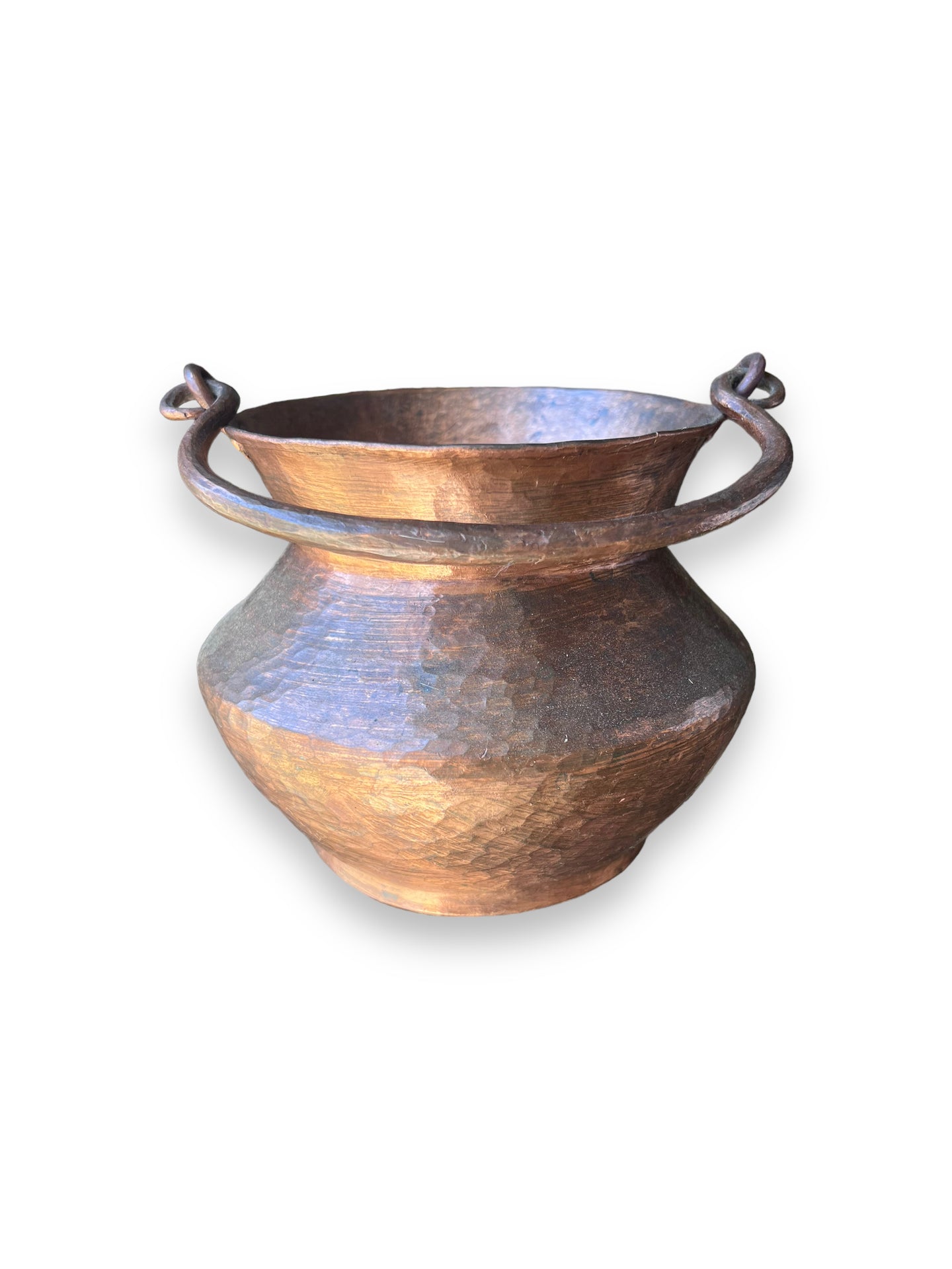 copper pot with handle