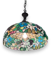 Load image into Gallery viewer, Antique Tiffany Style Floral Chandelier
