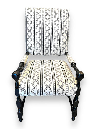 Drexel High Back Chairs Blk/White - DeFrenS