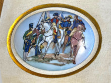 Cargar imagen en el visor de la galería, Limoge Framed Napoleon &amp; Ses Battalions Plaque - DeFrenS
