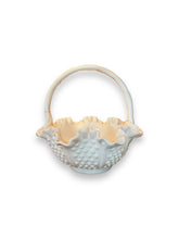 Load image into Gallery viewer, Fluted Milk Glass Basket
