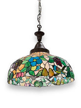 Load image into Gallery viewer, Antique Tiffany Style Floral Chandelier
