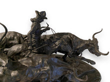 Charger l&#39;image dans la galerie, Stampede by Frederic Remington Statue - DeFrenS
