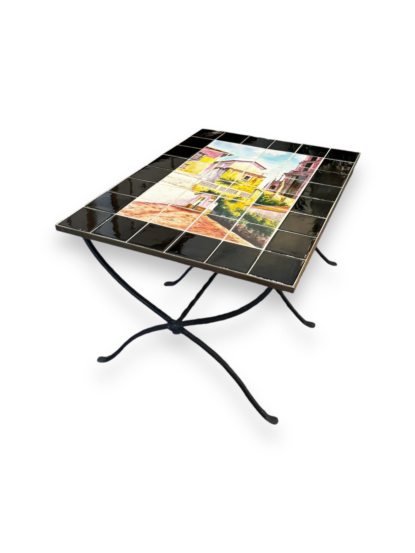 Tiled Top Coffee Table - Signed - DeFrenS