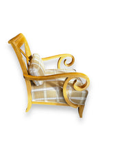 Cargar imagen en el visor de la galería, Art Deco Birch Wood Chair &amp; Pillow
