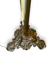 Load image into Gallery viewer, Gold Floor Lamp w/ Two Lights - DeFrenS
