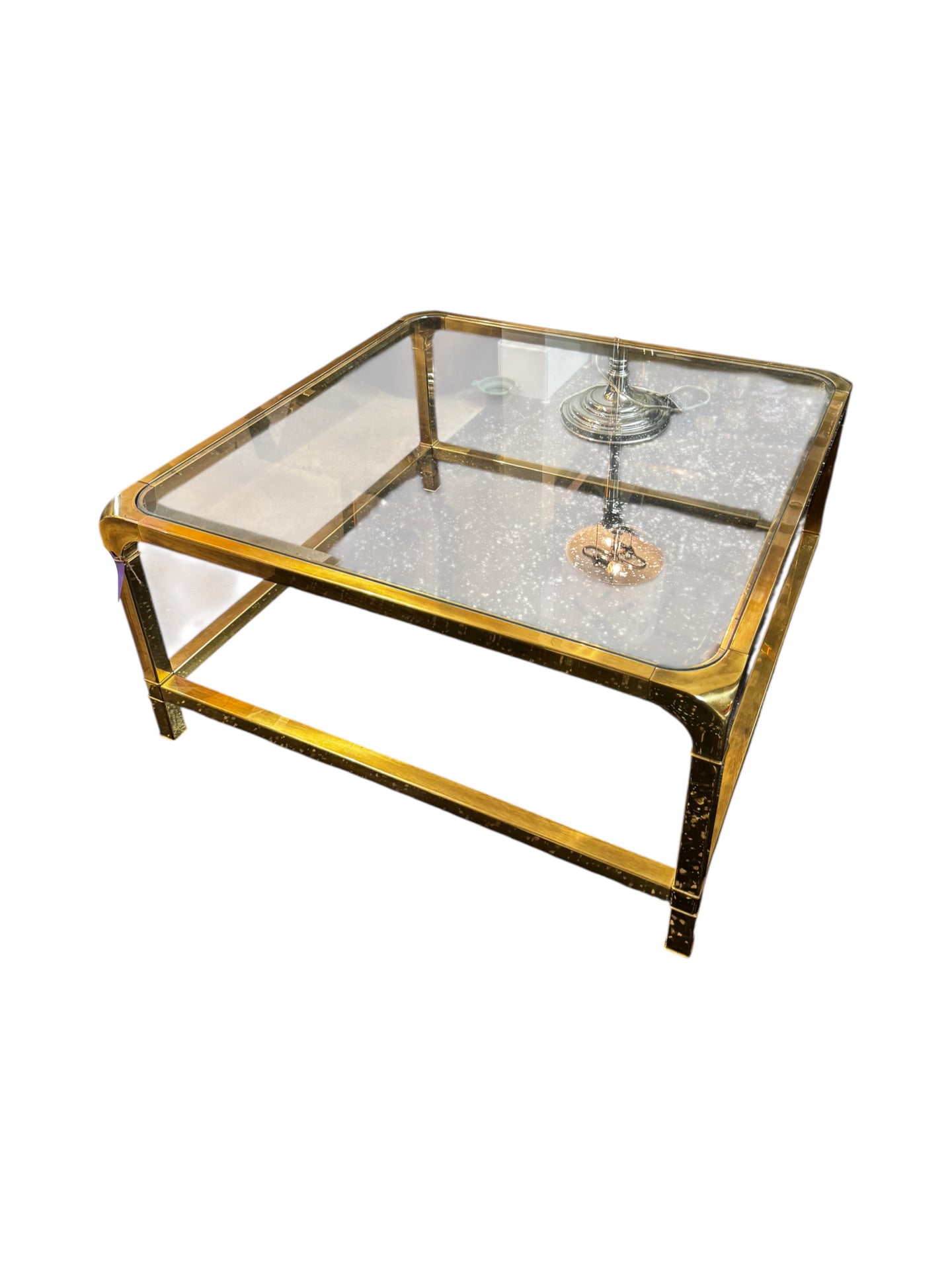 Brass/Glass Coffee Table - DeFrenS