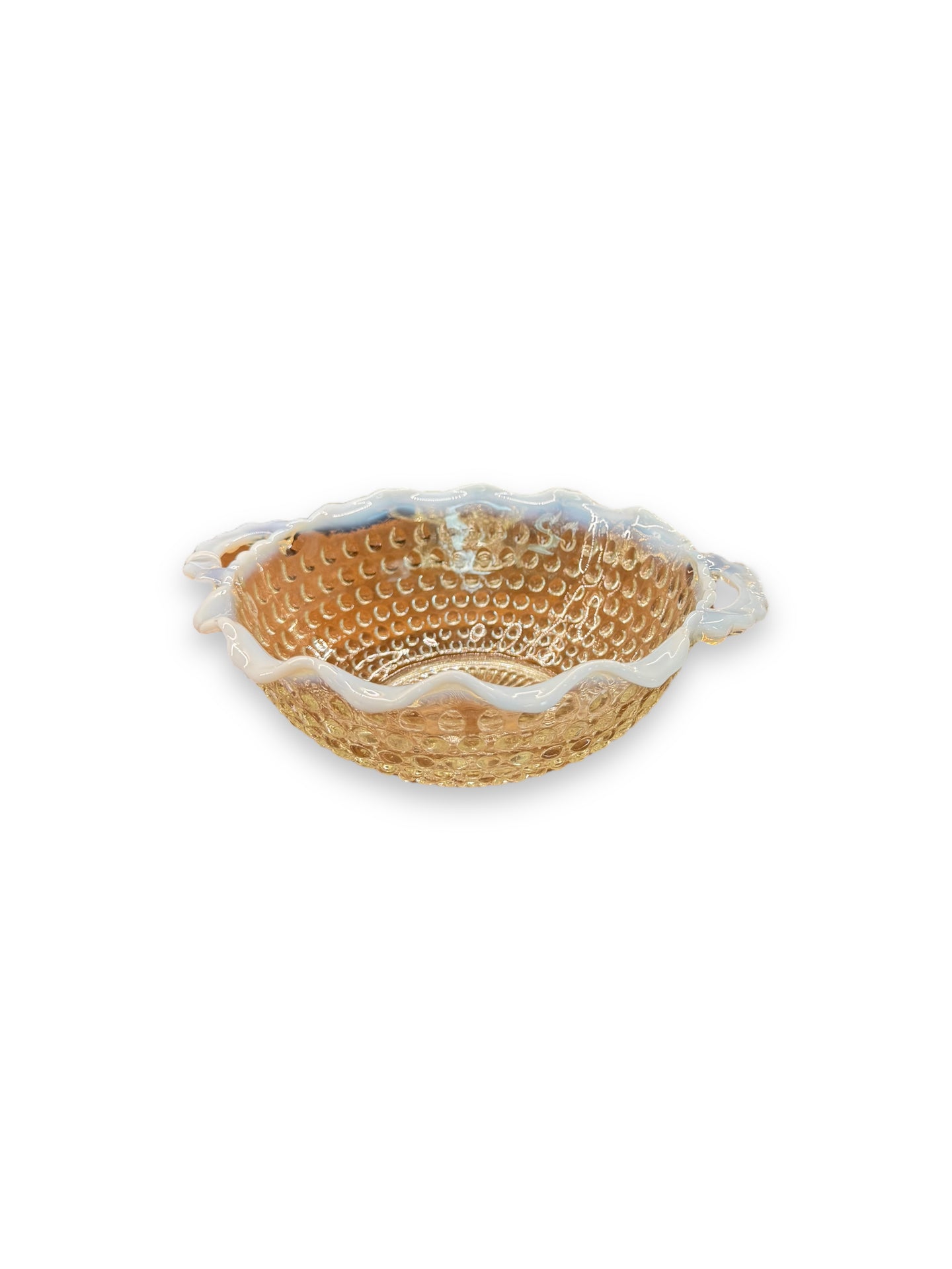 Hobnail Bowl with Handles