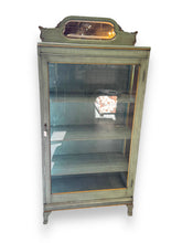 Load image into Gallery viewer, Green Painted Curio Cabinet - DeFrenS
