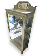 Load image into Gallery viewer, Green Painted Curio Cabinet - DeFrenS
