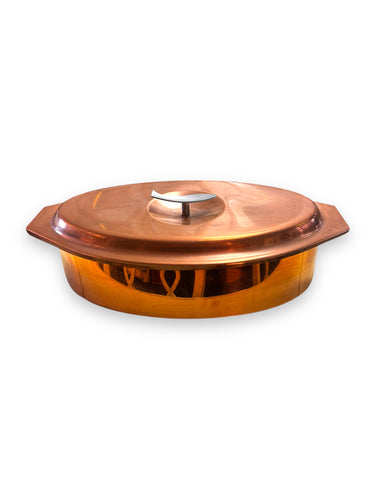 Culindox Copper Serving Dish w/ Lid - DeFrenS