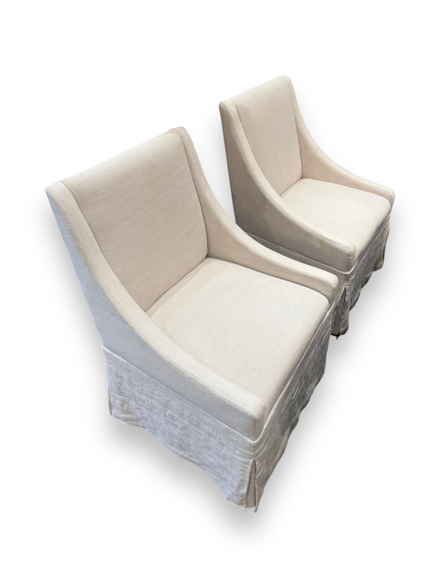 Set of 2 - Linen Chairs - DeFrenS