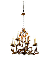 Carica l&#39;immagine nel visualizzatore di Gallery, Gold Leaf Chandelier
