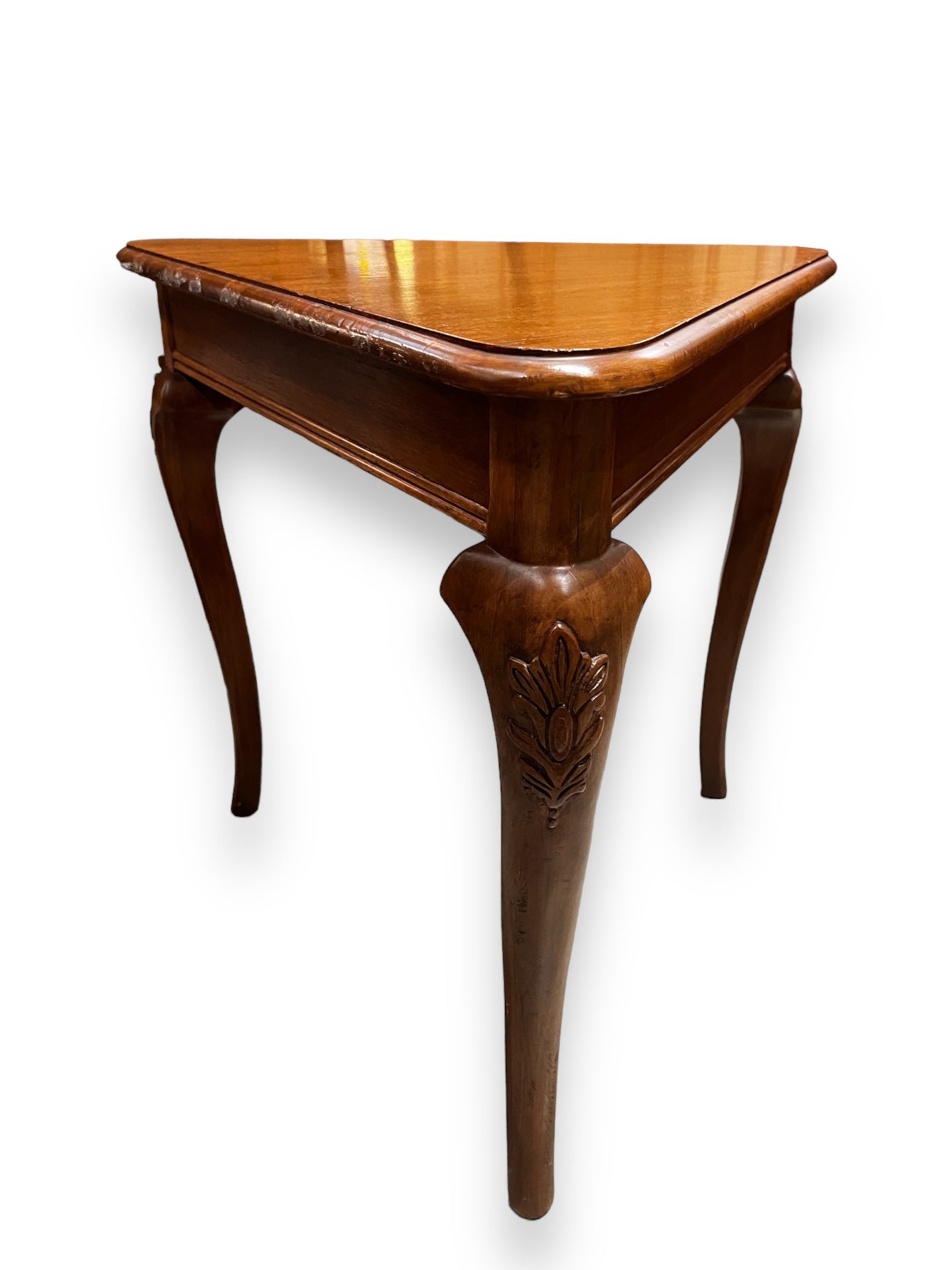 Triangle Wood End Table - DeFrenS