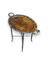 Load image into Gallery viewer, Bronze Iron Maitland Tea Tray Table - DeFrenS
