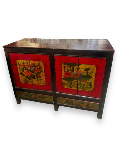 Red Painted Cabinet - DeFrenS