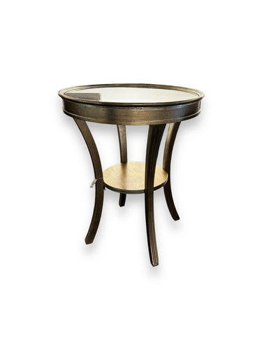 Gold Side Table with Mirror Top - DeFrenS