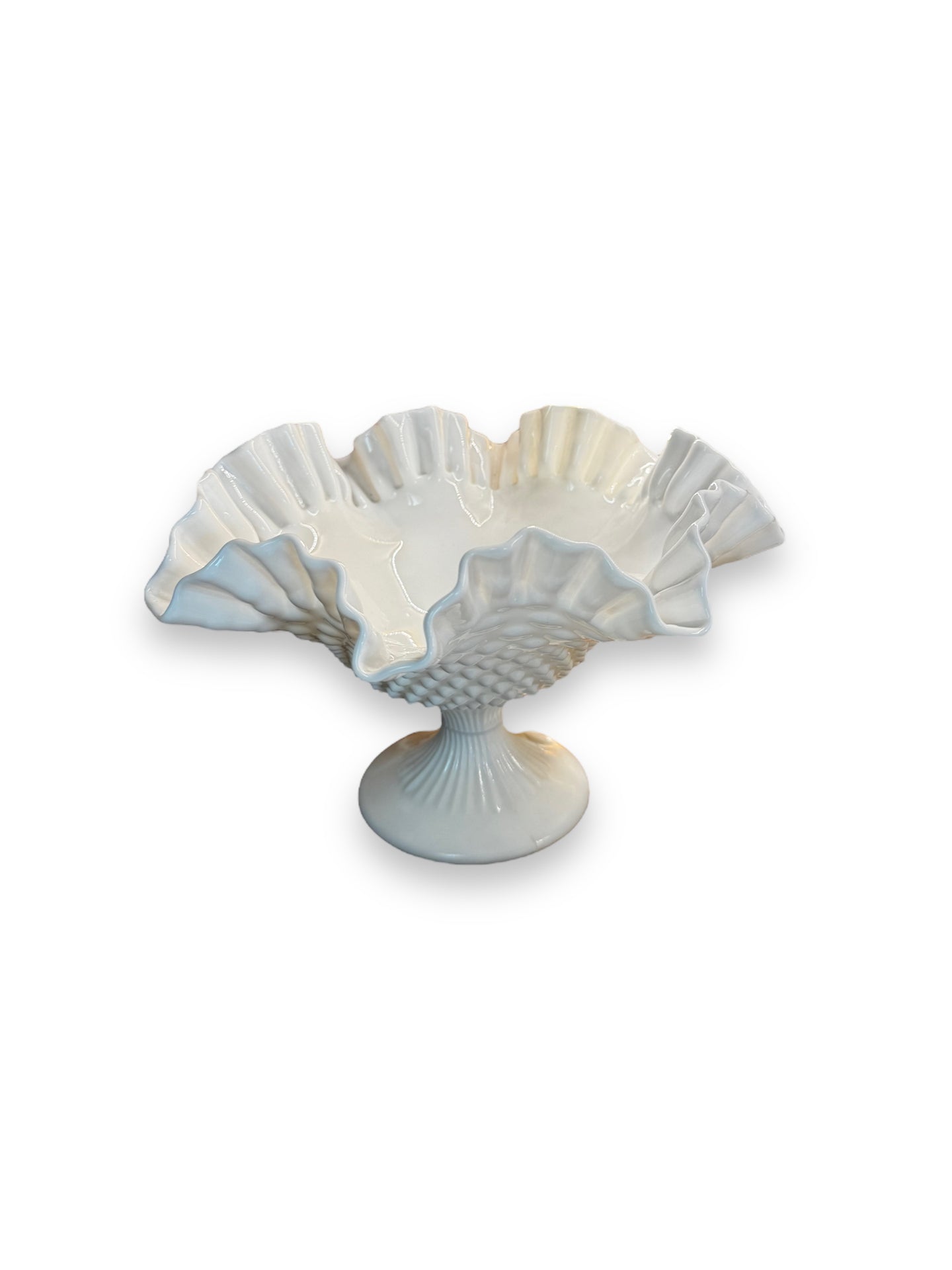 Large Fluted Pedestal Dish