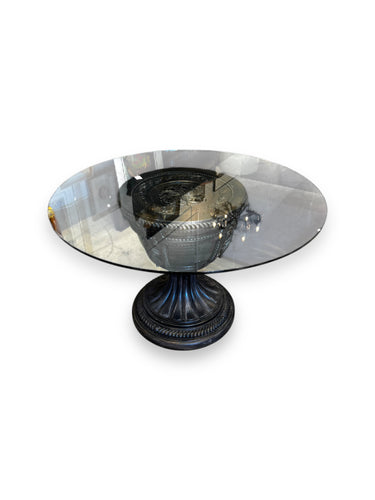 Glass Table with Black Base - DeFrenS