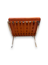 Cargar imagen en el visor de la galería, Brown leather chaise lounge chair on a white background
