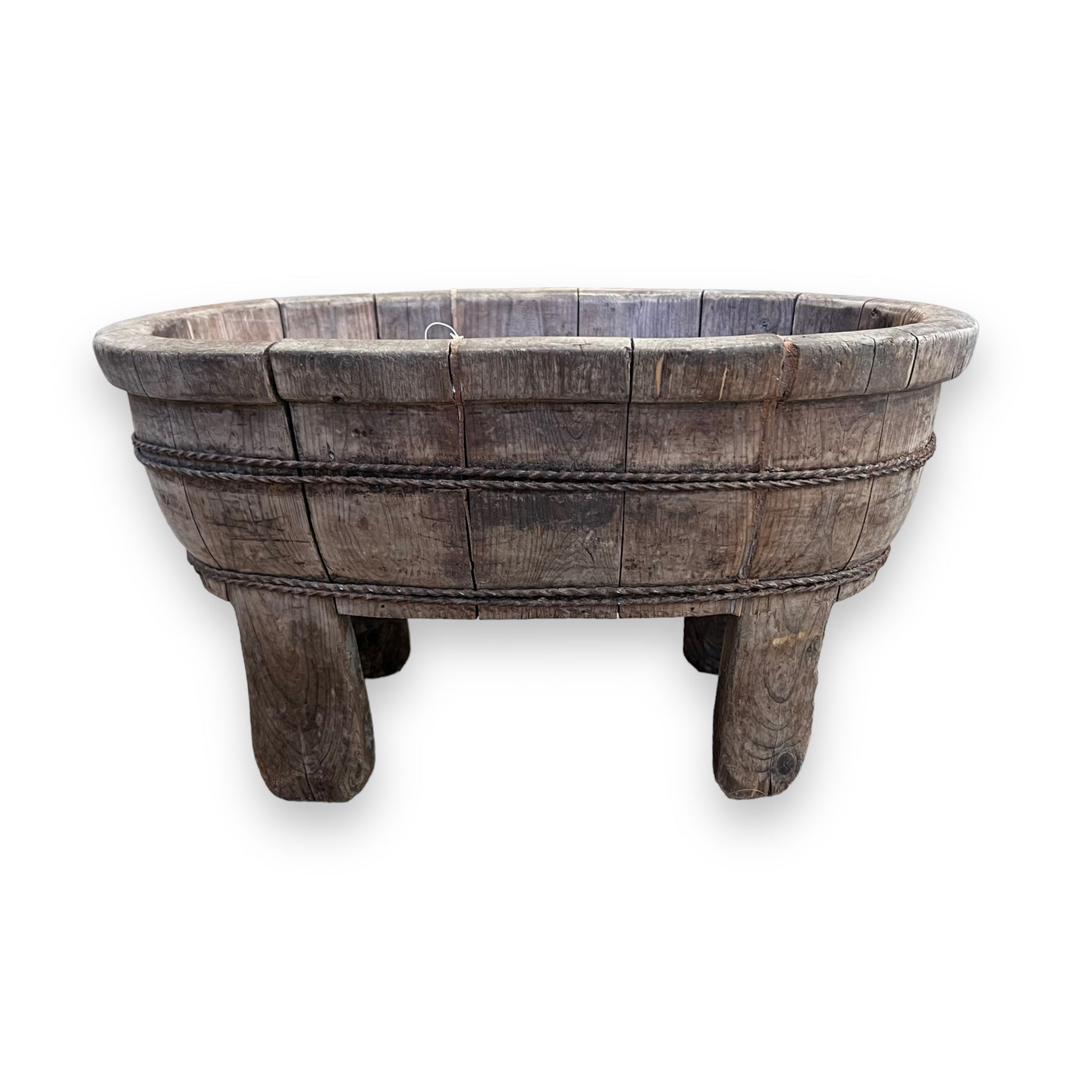 Late 19th Century Chinese Hand Made Wooden Wash/Laundry Basin - DeFrenS