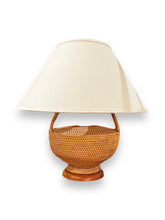 Load image into Gallery viewer, Lamp with Woven Basket Base - DeFrenS

