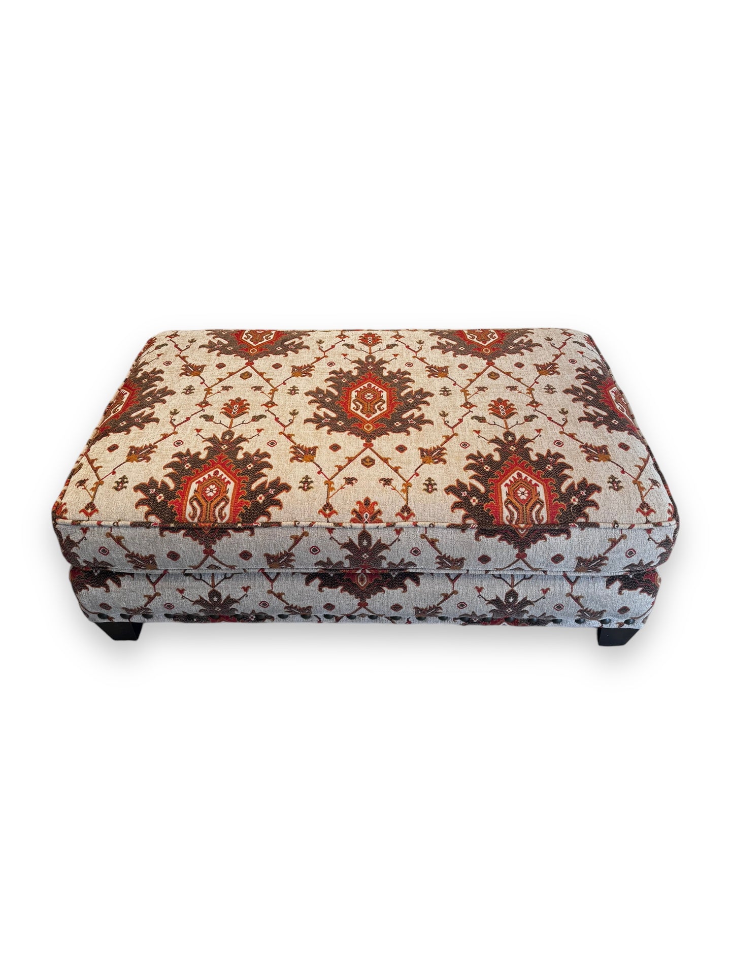 Floral Rectangular Ottoman - DeFrenS