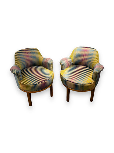 Swivel Strip Chairs (Set of 2) - DeFrenS