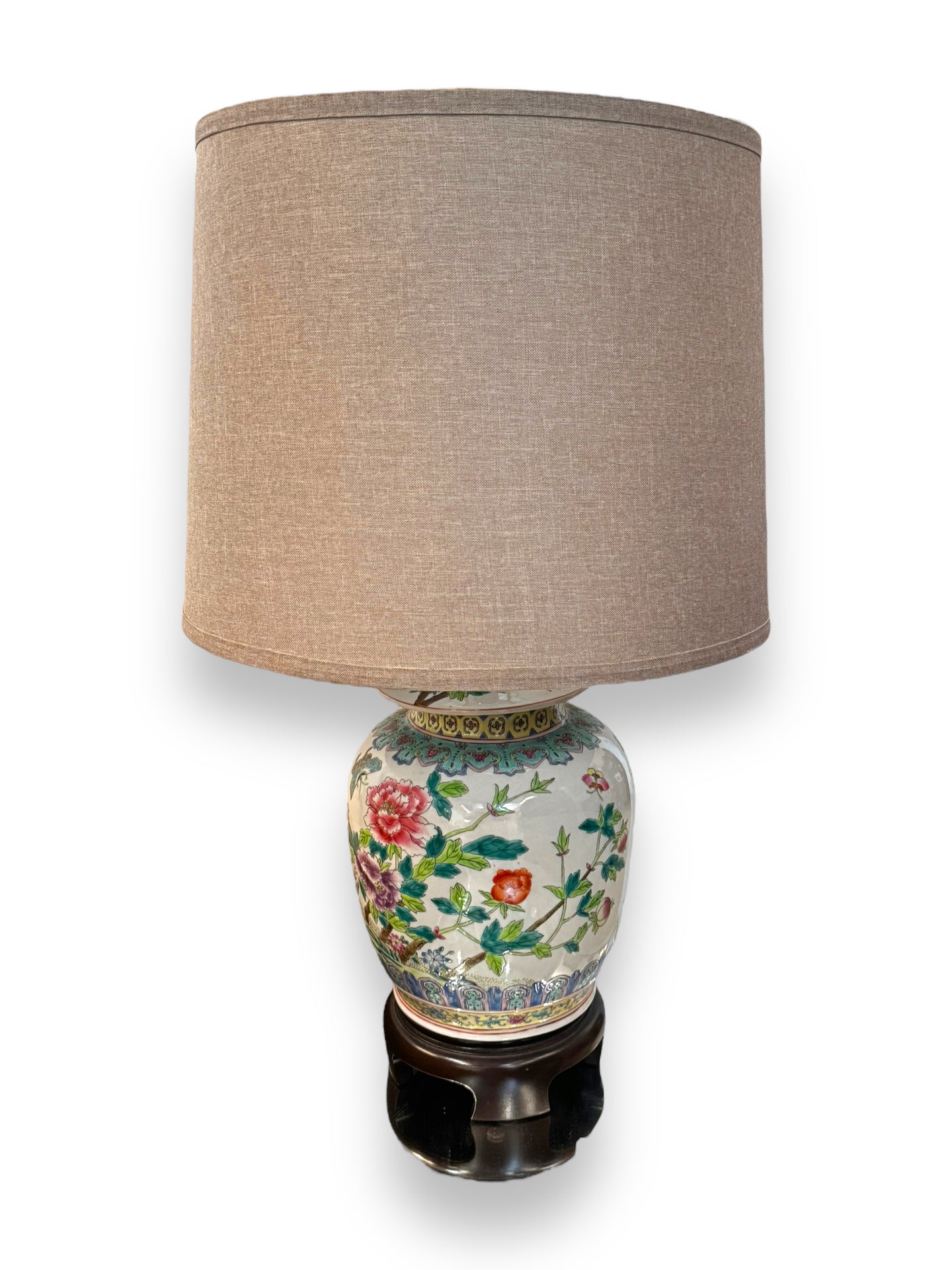 Asian Vintage Jade Lamp - DeFrenS