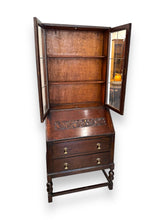 Load image into Gallery viewer, Dark Wood Secretary Desk - DeFrenS
