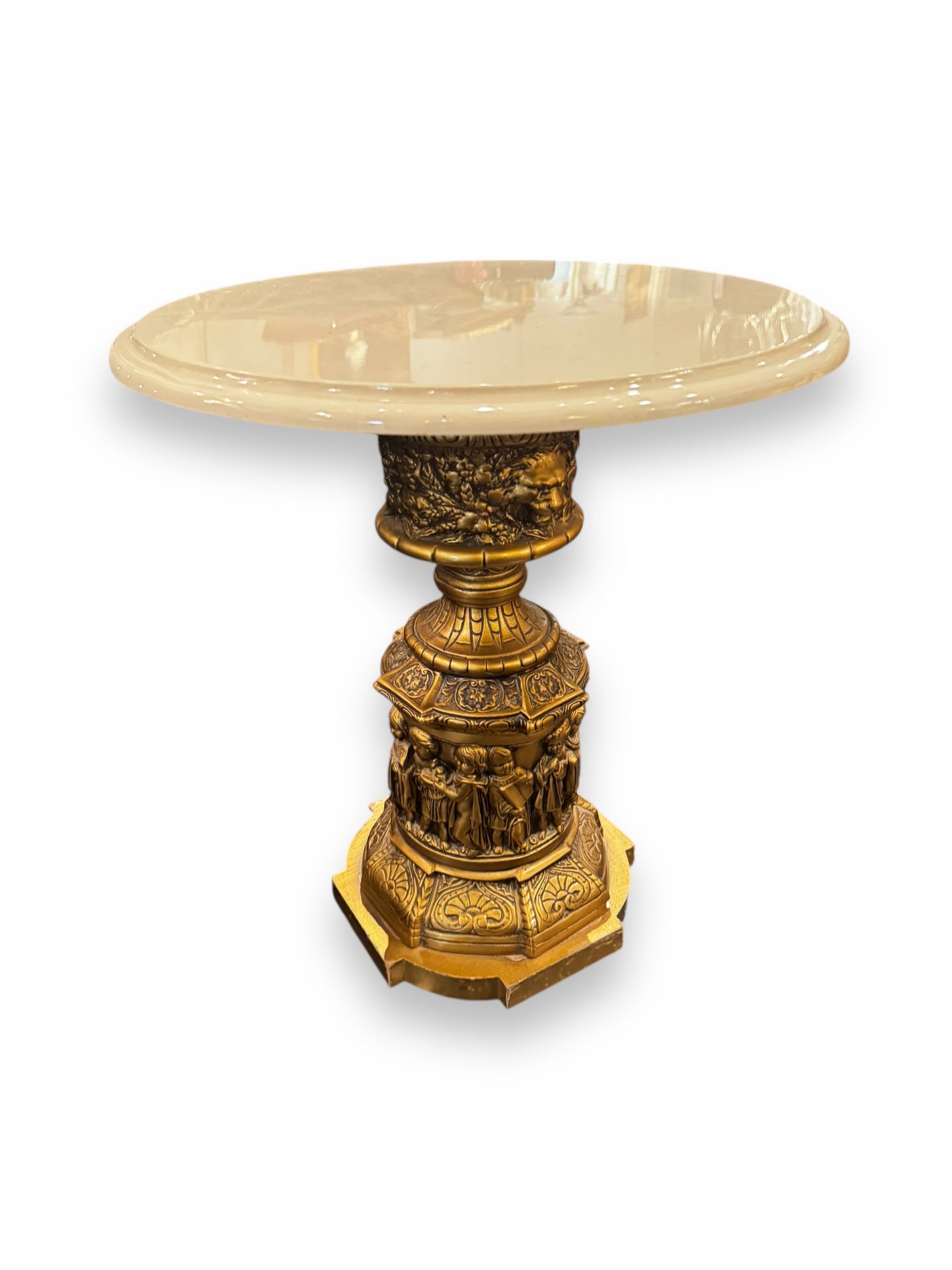 Marble/Gold Side Table - DeFrenS