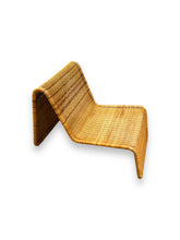 Lade das Bild in den Galerie-Viewer, Tito Agnoli P3 Rattan Lounge Chair - DeFrenS
