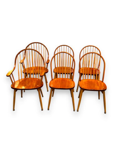 Set of 6 - W.A. Mitchell Dining Chairs - DeFrenS